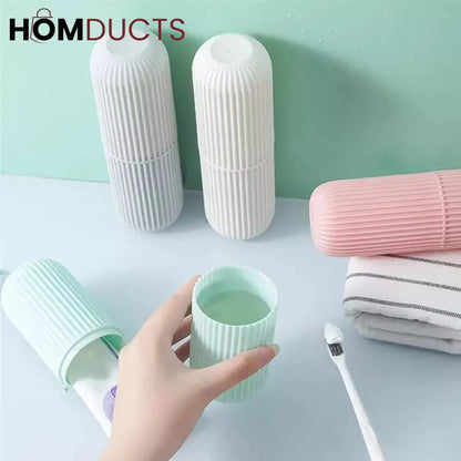 Travel tooth brush holder