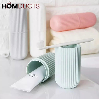 Travel tooth brush holder