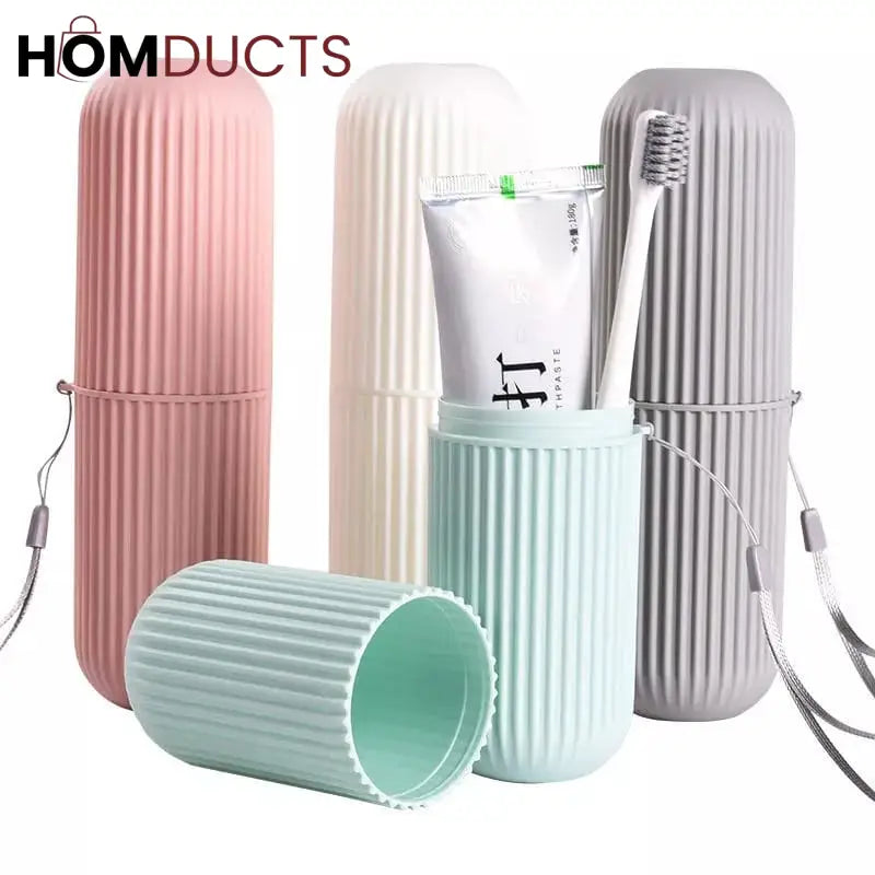 Travel tooth brush holder