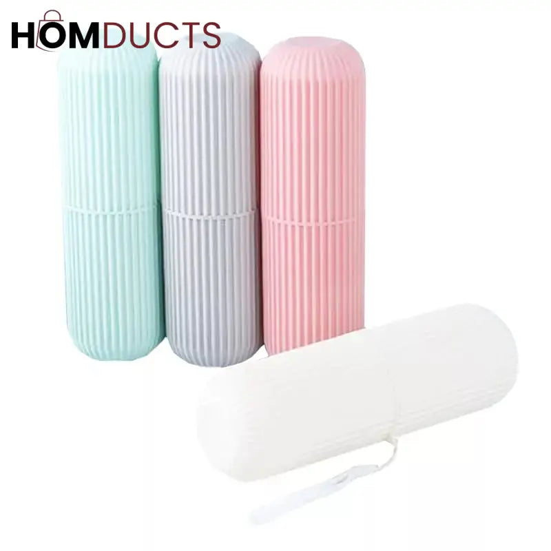 Travel tooth brush holder