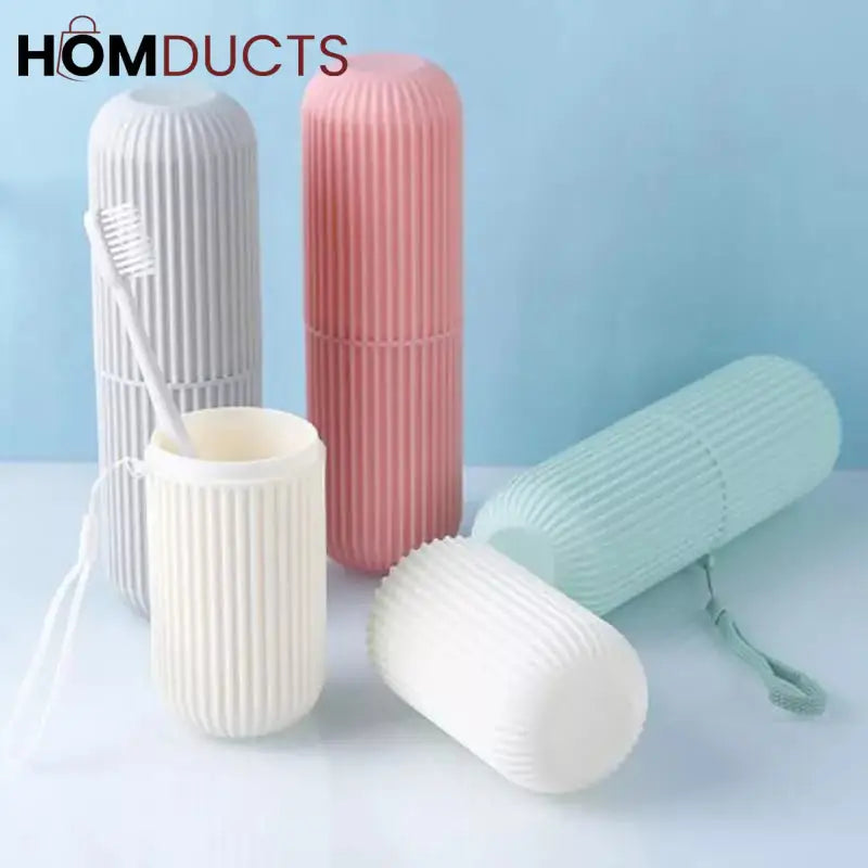 Travel tooth brush holder