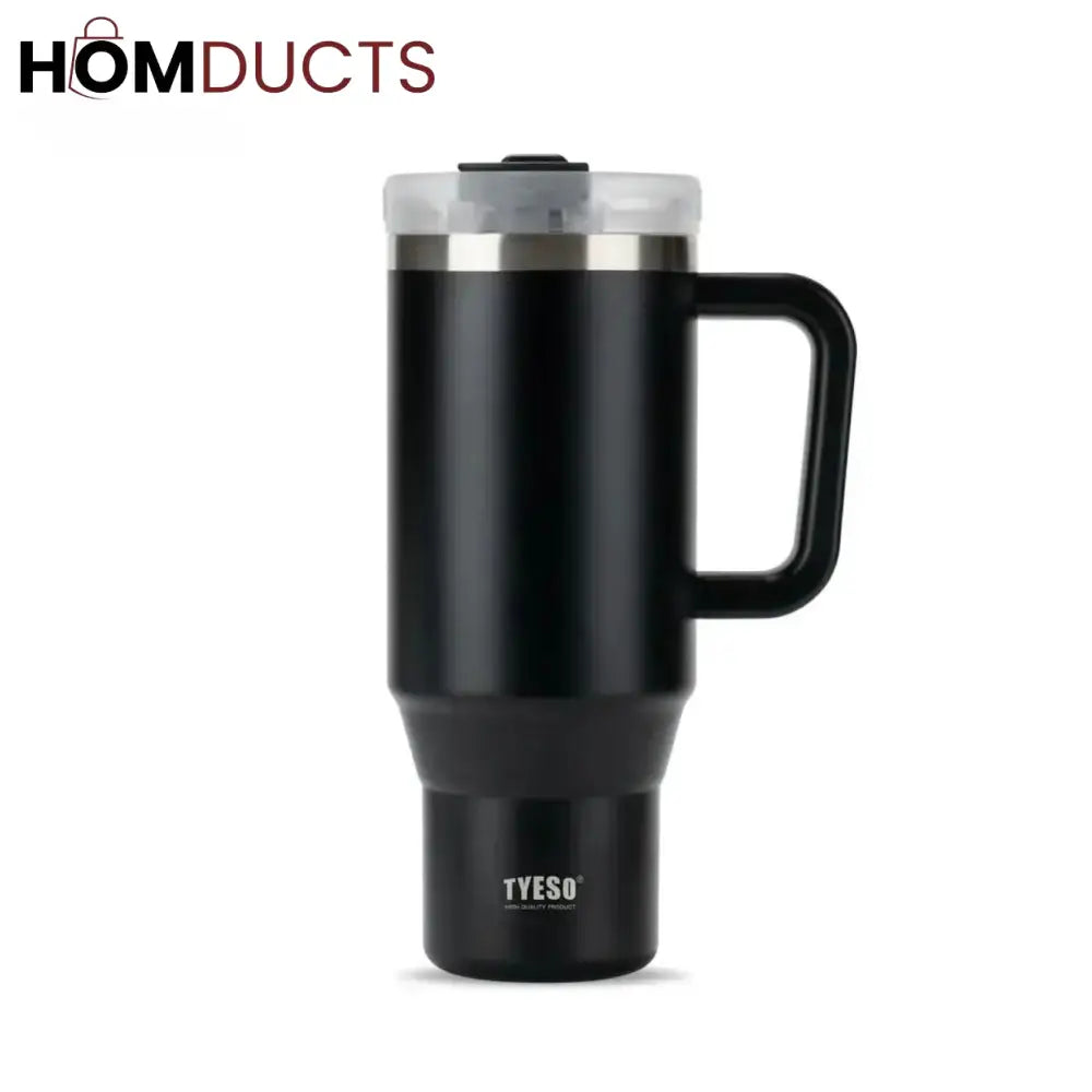TYESO AURA 40oz Stainless Steel Insulated Travel Tumbler with Straw – Leak-Proof & Reusable