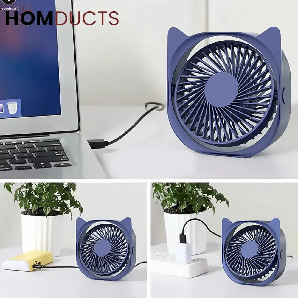 USB Mini Chargeable Desktop Fan