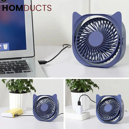 USB Mini Chargeable Desktop Fan