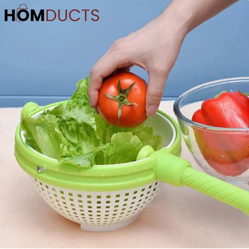 Vegetable And Salad Washing And Spinner Basket