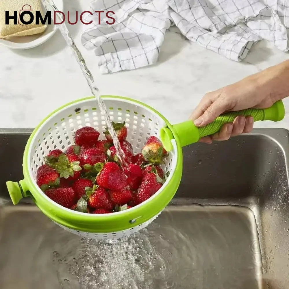 Vegetable And Salad Washing And Spinner Basket