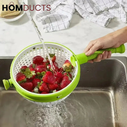 Vegetable And Salad Washing And Spinner Basket