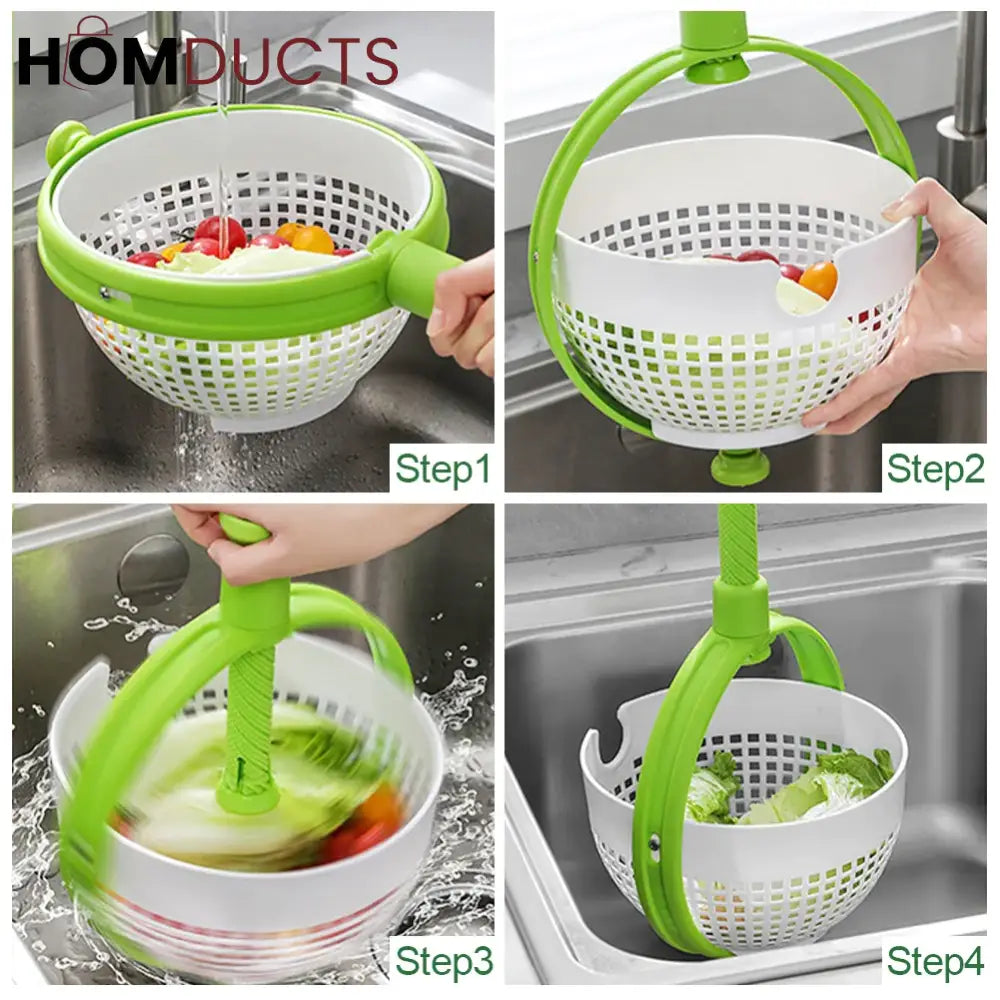 Vegetable And Salad Washing And Spinner Basket