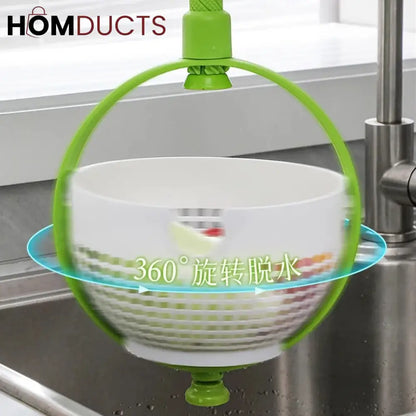 Vegetable And Salad Washing And Spinner Basket