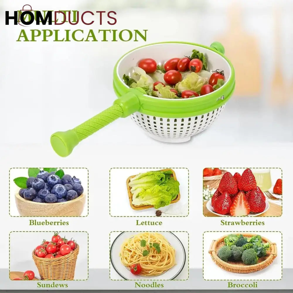 Vegetable And Salad Washing And Spinner Basket