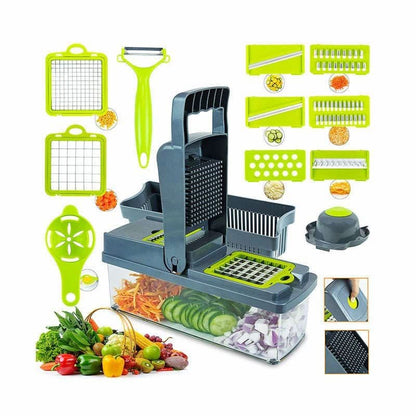 Vegetable Chopper Cutter Food Slicer Multifunctional 16 in 1