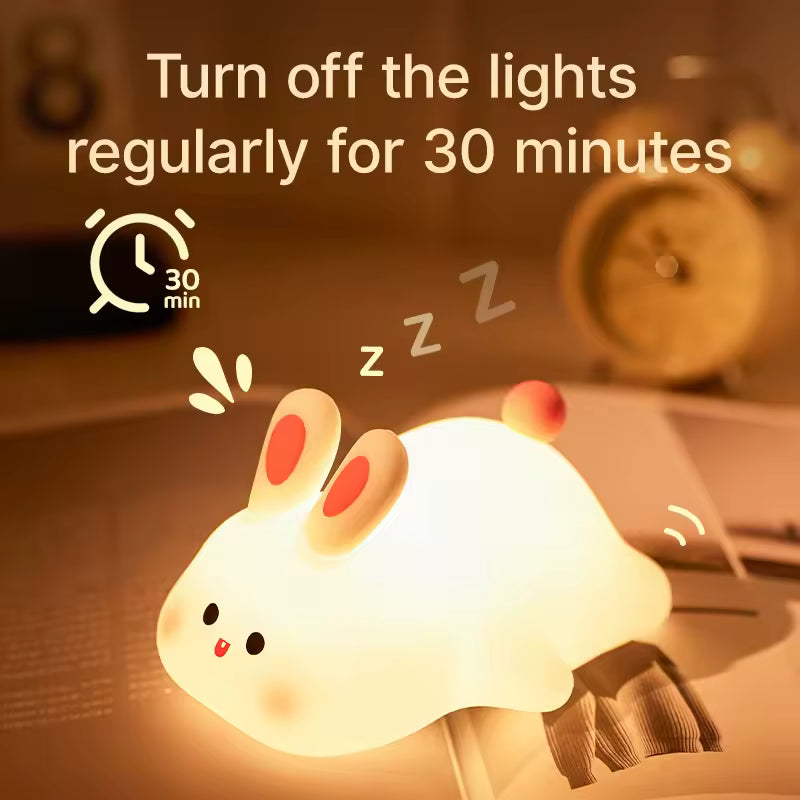 Cute Rabbit Desk Lamp – Premium Soft Night Light for Kids & Bedroom | LED Study Table Lamp in Pakistan