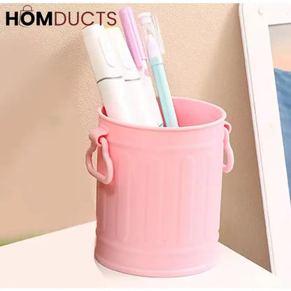 Vintage Charm Pen & Brush Holder: Retro Style Organizer for Desk & Vanity