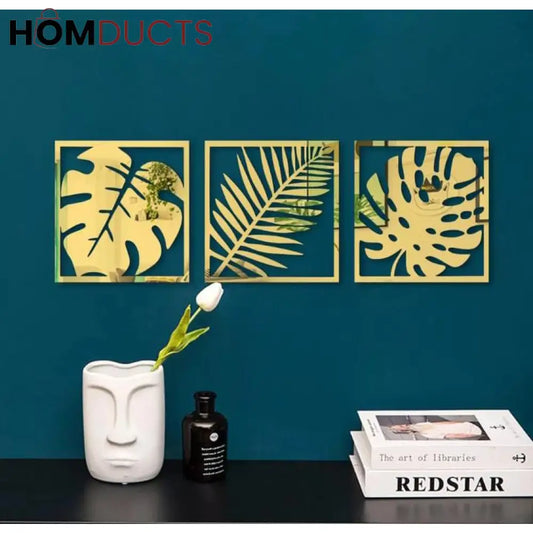 Wall Mirror Stickers Set (pack of 3)