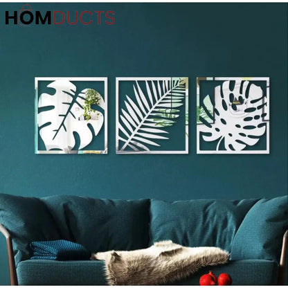 Wall Mirror Stickers Set (pack of 3)