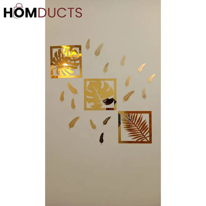 Wall Mirror Stickers Set (pack of 3)