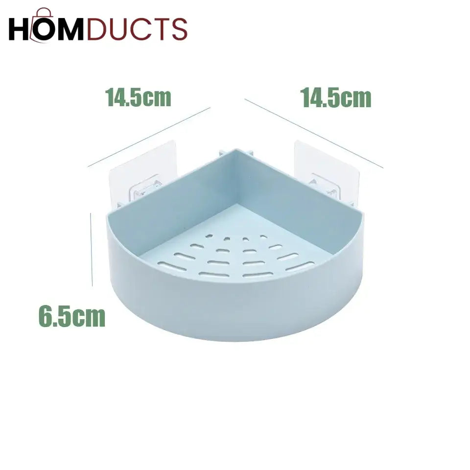 Wall mounted corner shelf