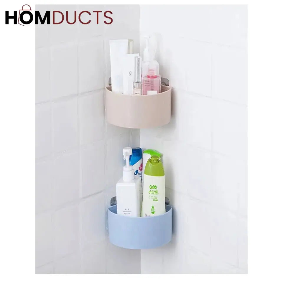 Wall mounted corner shelf