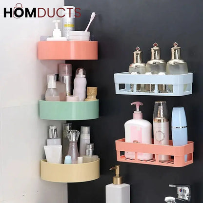 Wall mounted corner shelf