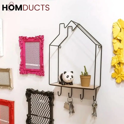 Wall Mounted House Shape Shelf