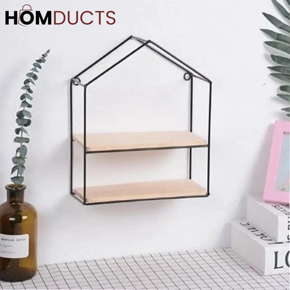 Wall Mounted House Shape Shelf