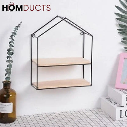 Wall Mounted House Shape Shelf