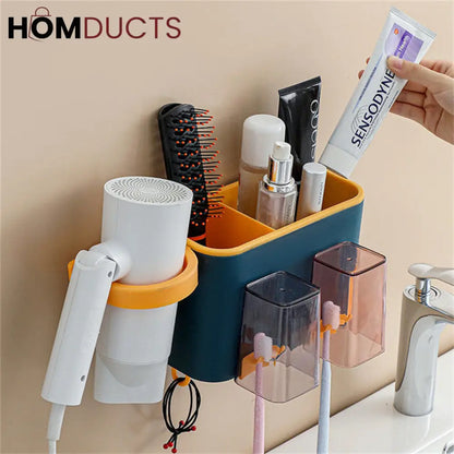 Wall Mounted Multifunctional Bathroom Rack