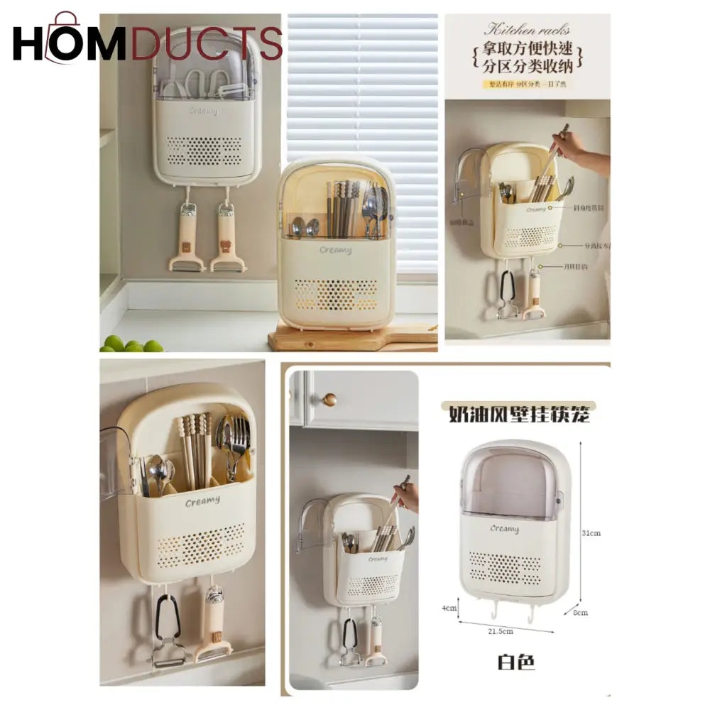 Wall Mounted Premium Quality Kitchen Cutlery Organizer