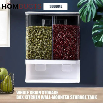 Wall Mounted Punch Free Rice And Cereal Dispenser
