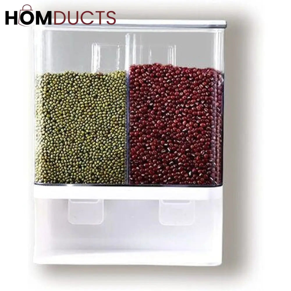 Wall Mounted Punch Free Rice And Cereal Dispenser