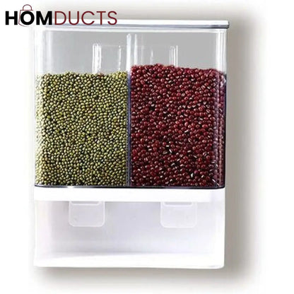 Wall Mounted Punch Free Rice And Cereal Dispenser