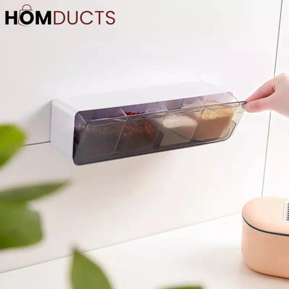 Wall Mounted Punch Free Seasoning Box