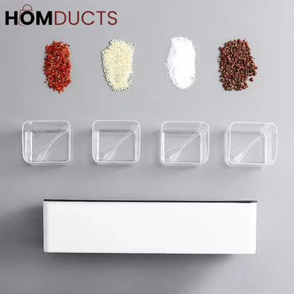 Wall Mounted Punch Free Seasoning Box