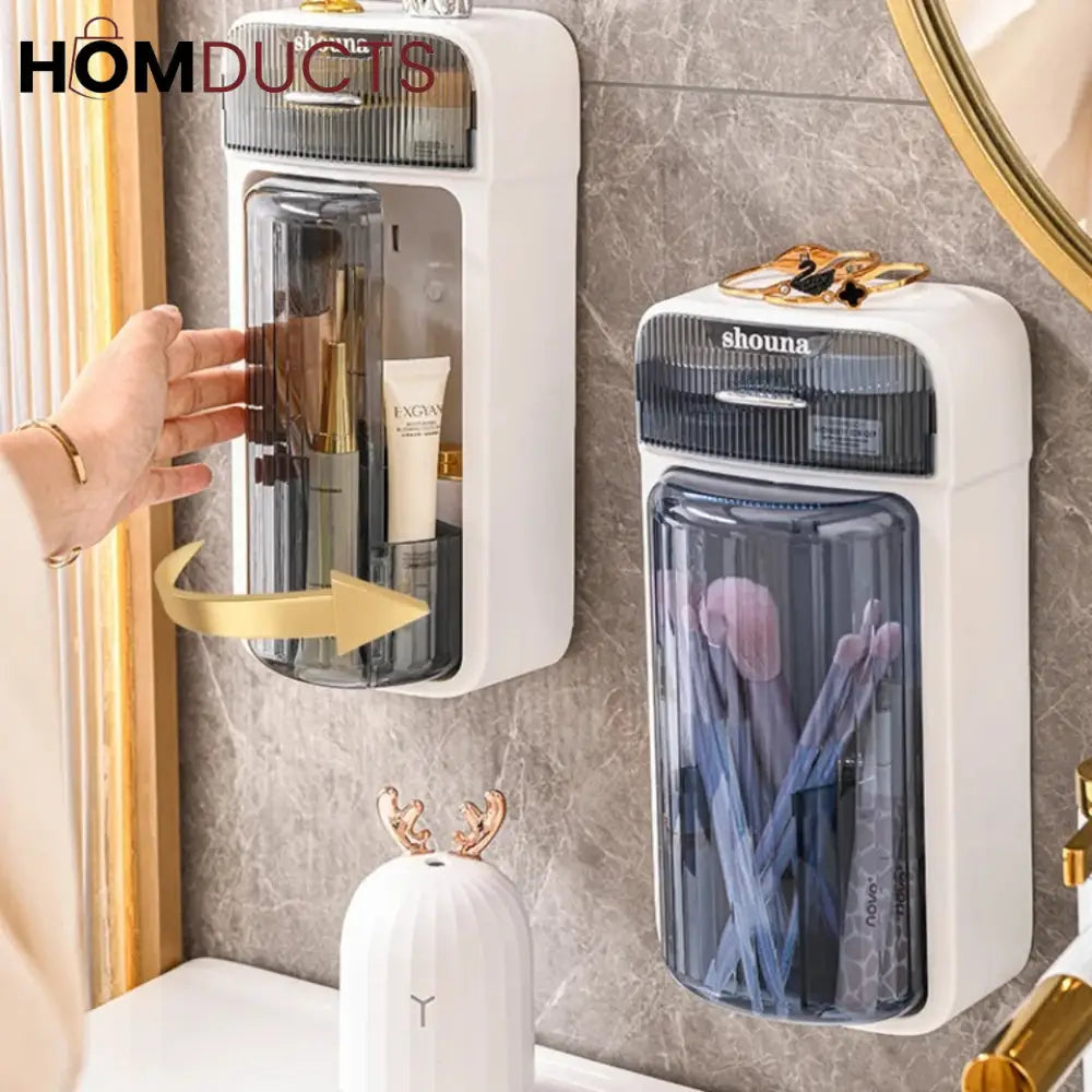 Wall Mounted Rotating Cosmetic Storage Box