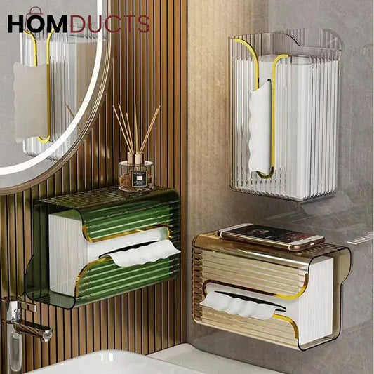 Wall Mounted Transparent Tissue box