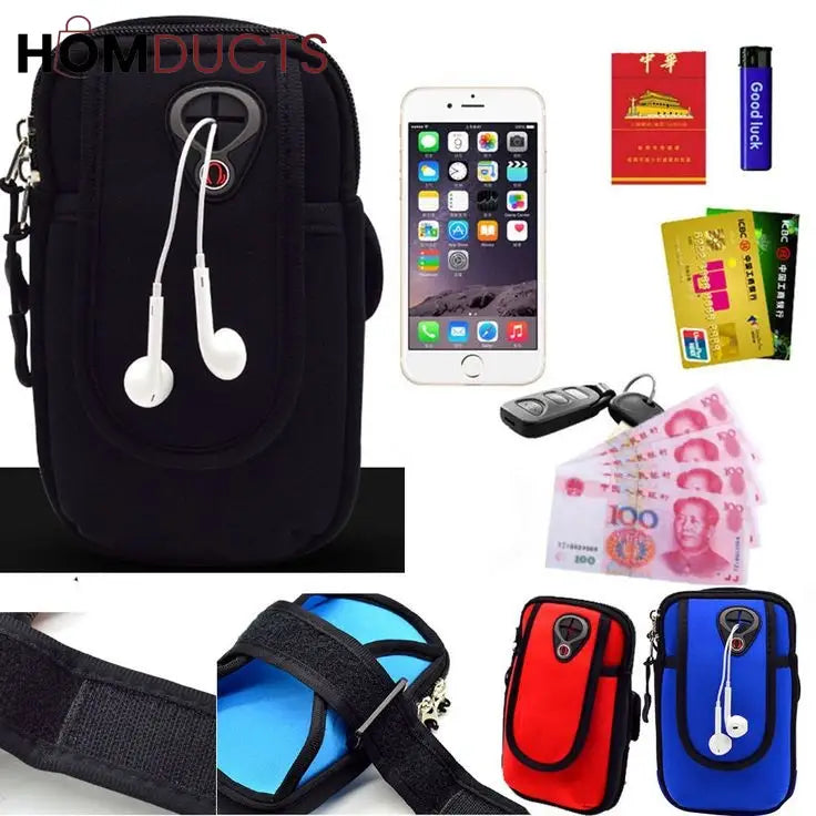 Waterproof Sports Arm Bag With Headset Hole