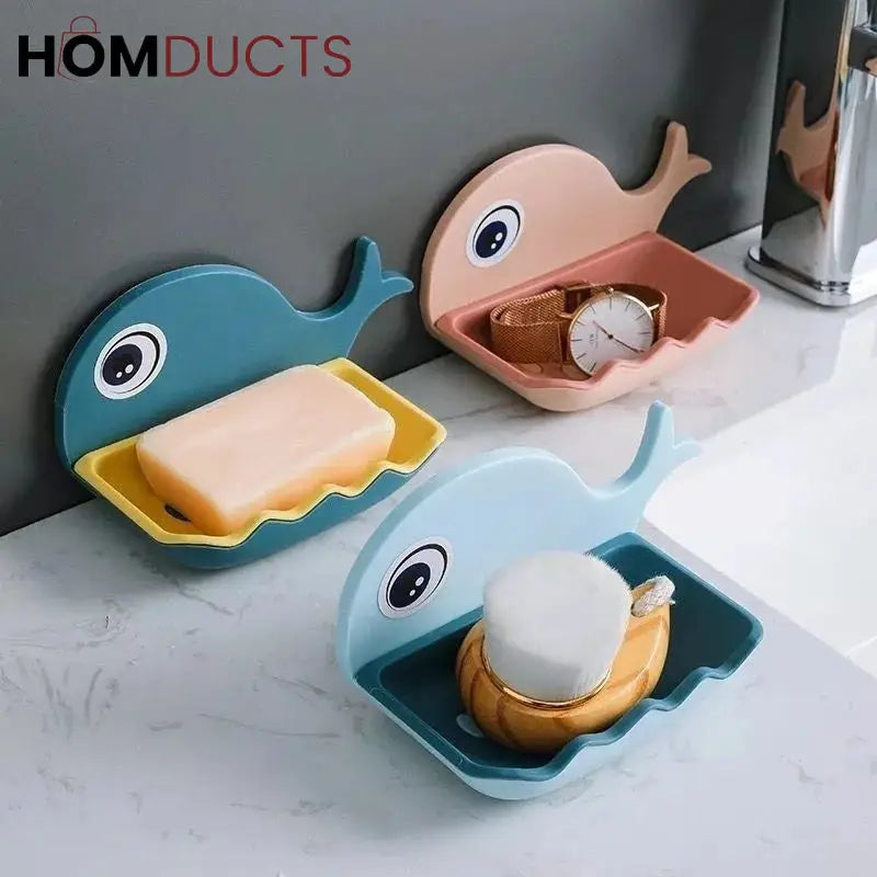 Whale soap dish