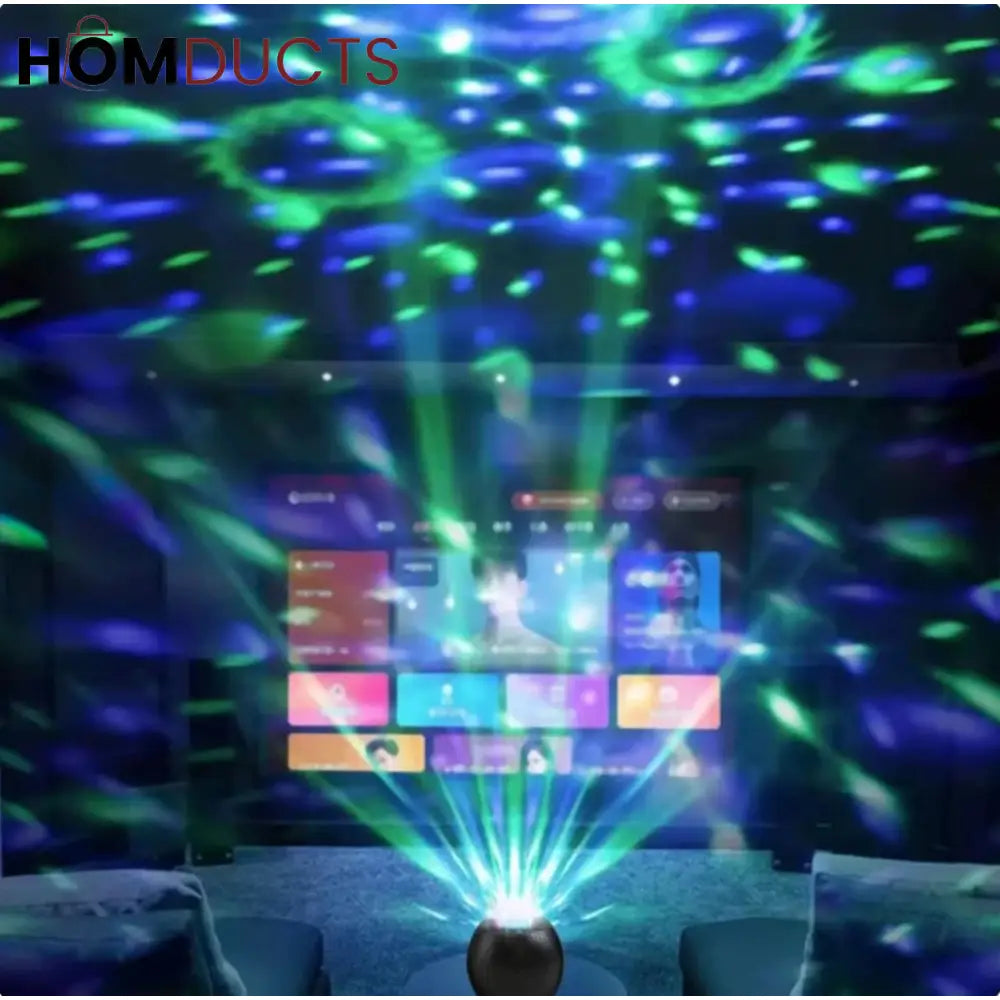Wireless Karaoke Speaker with LED Light Show & Dual Microphones
