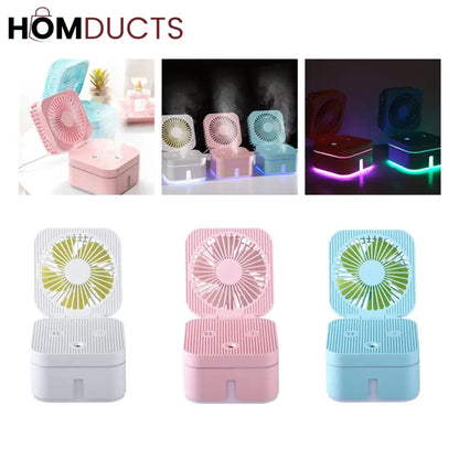 Wireless Mist Fan With Night Bulb