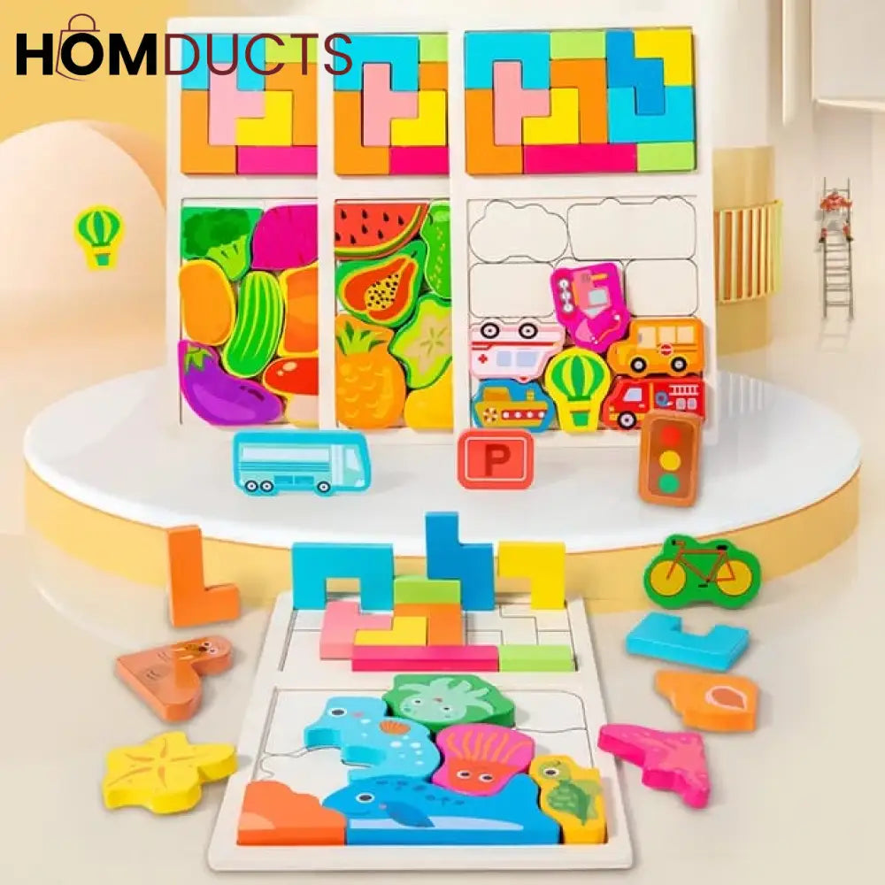 Wooden 3d puzzle